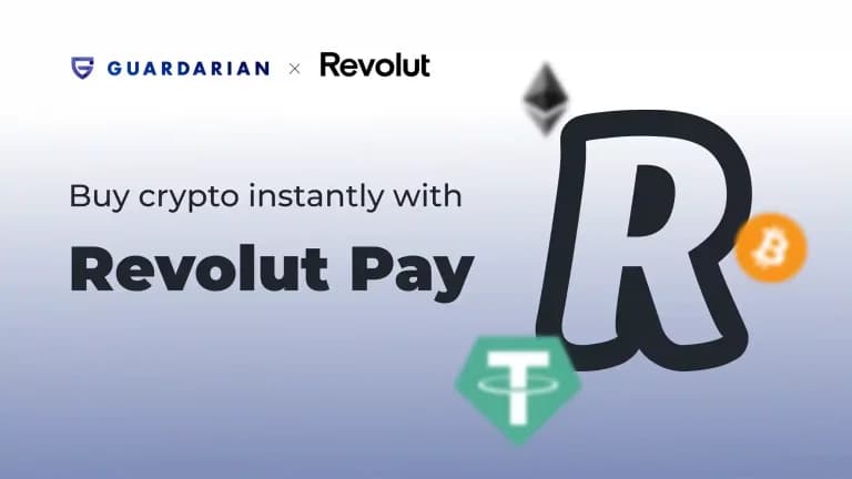 Buy Crypto with Revolut Pay Instantly on Guardarian