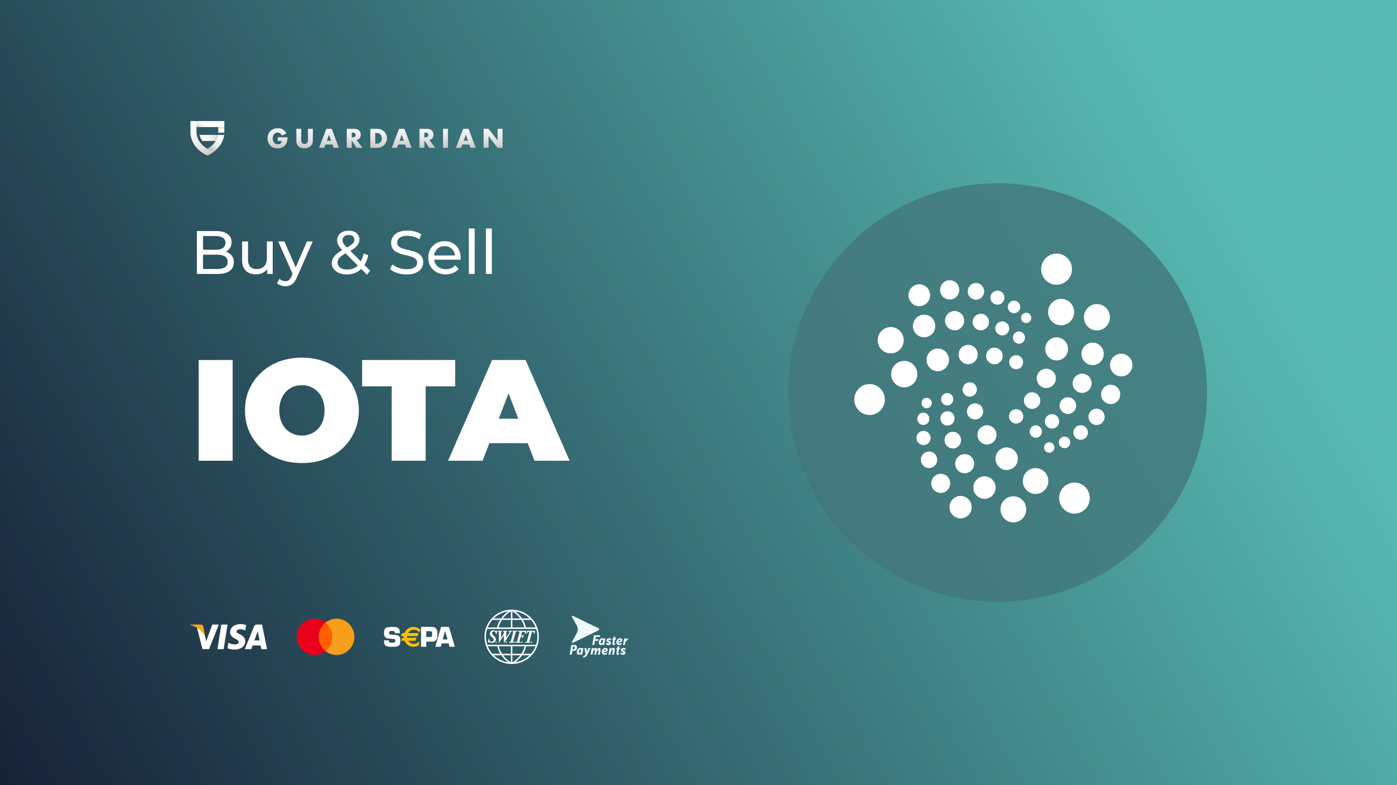Buy and sell IOTA on Guardarian Exchange