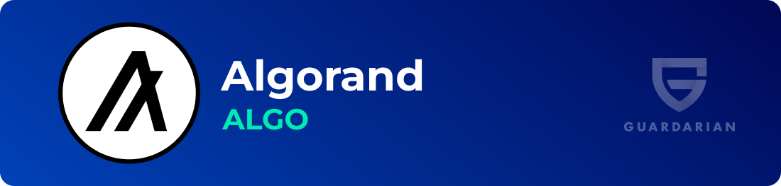 Algorand - ALGO: Guardarian On-ramp. Buy & sell crypto without registration