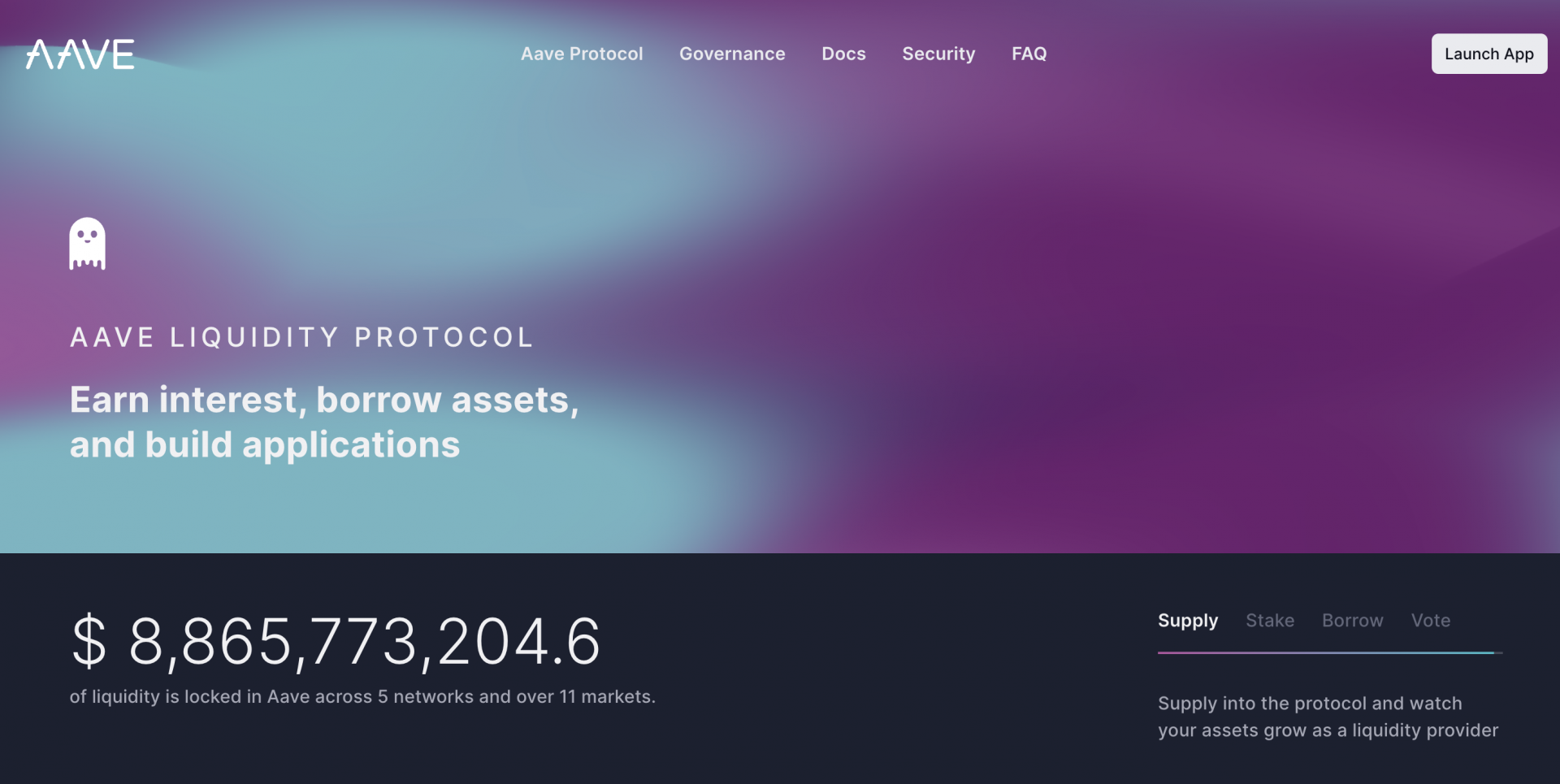 Aave (AAVE) website. 10 Best DAO Projects to Invest in: 2023 Edition