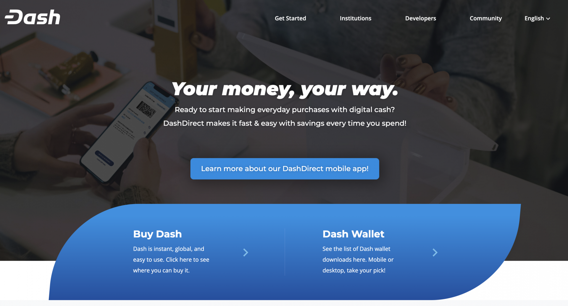 Dash (DASH) website. 10 Best DAO Projects to Invest in: 2023 Edition