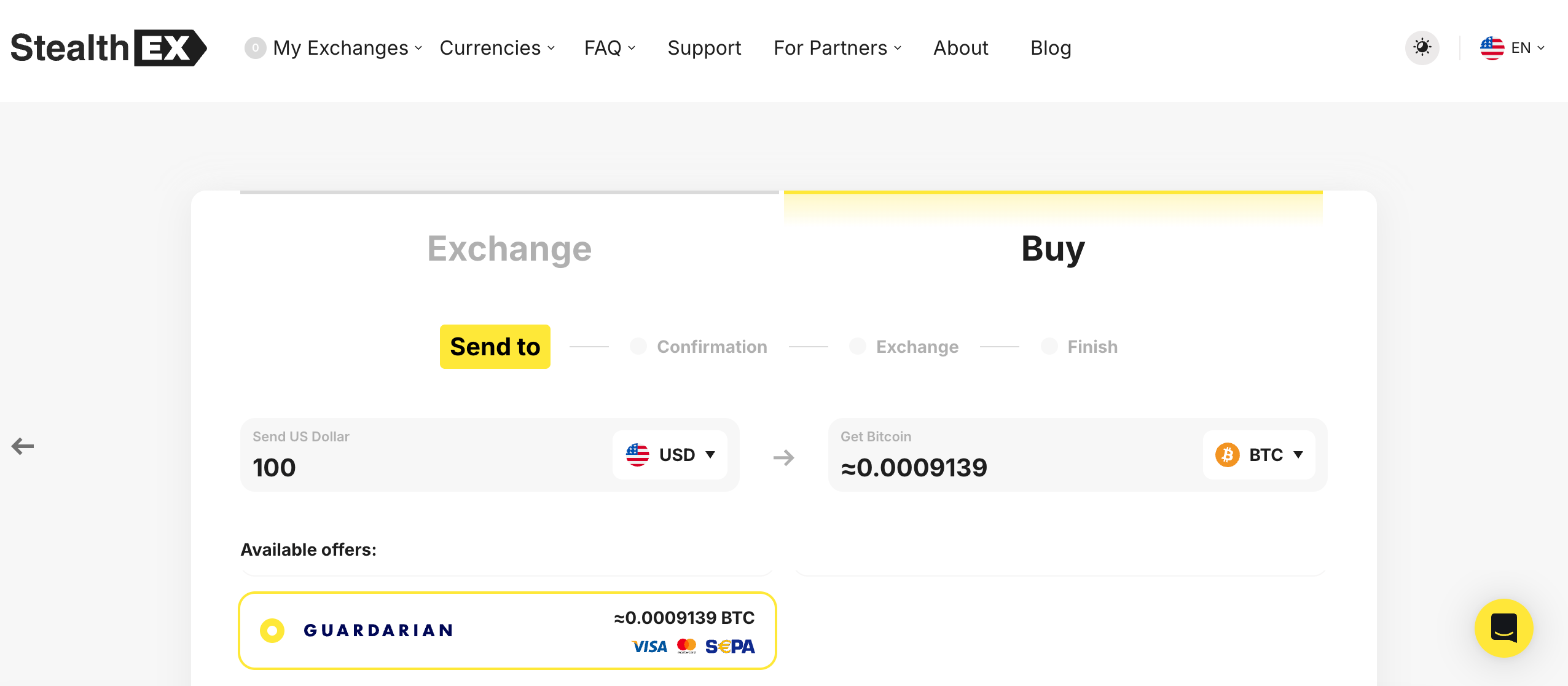 Guardarian on Stealthex