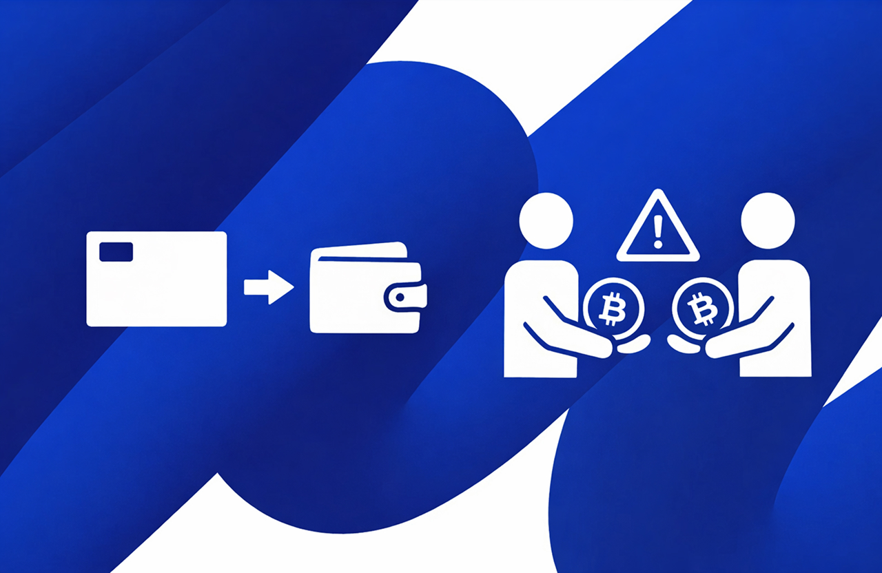 On-ramp turns fiat into crypto. B2B users exchange crypto.