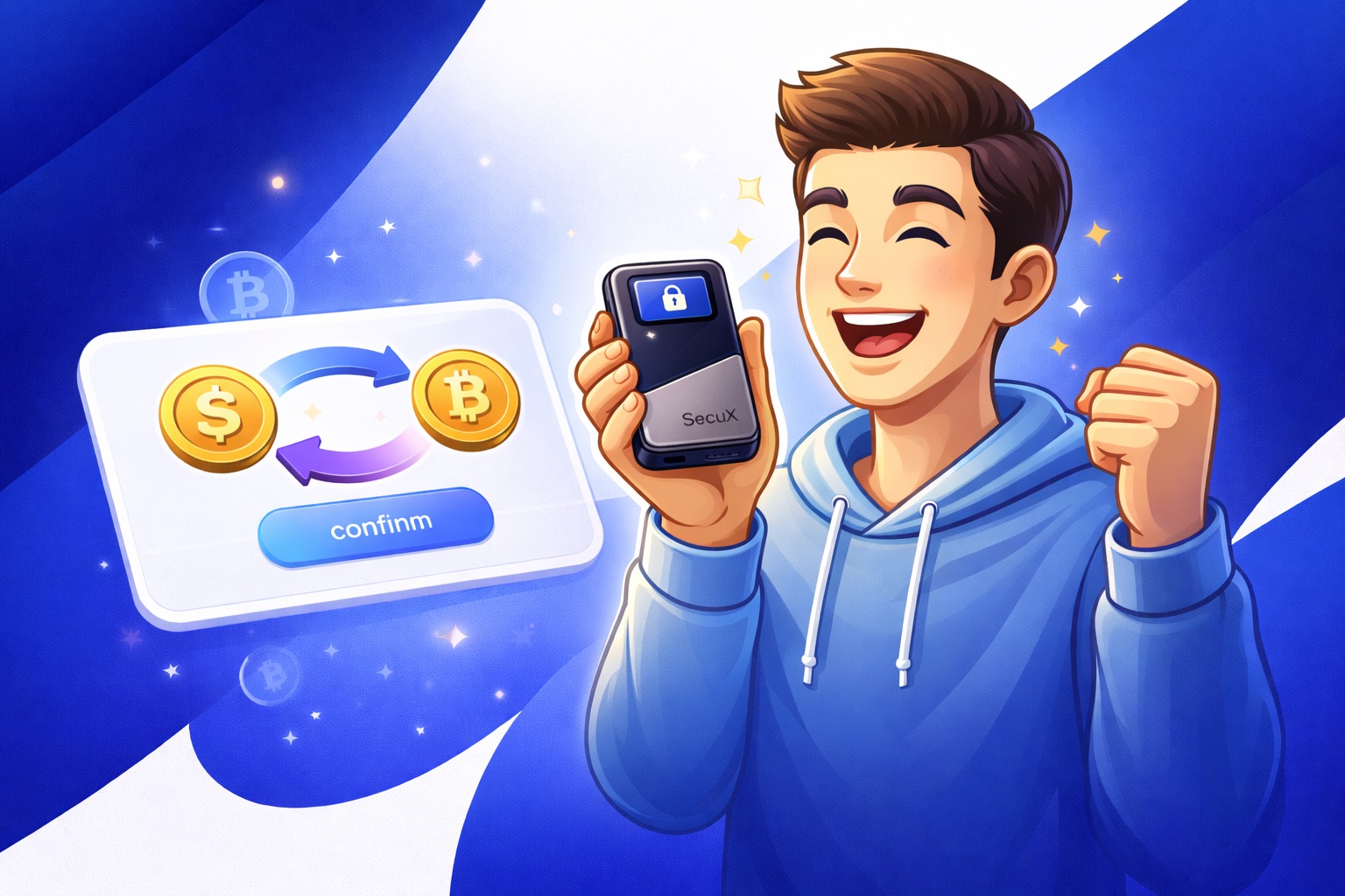 Happy SecuX and Guardarian customer