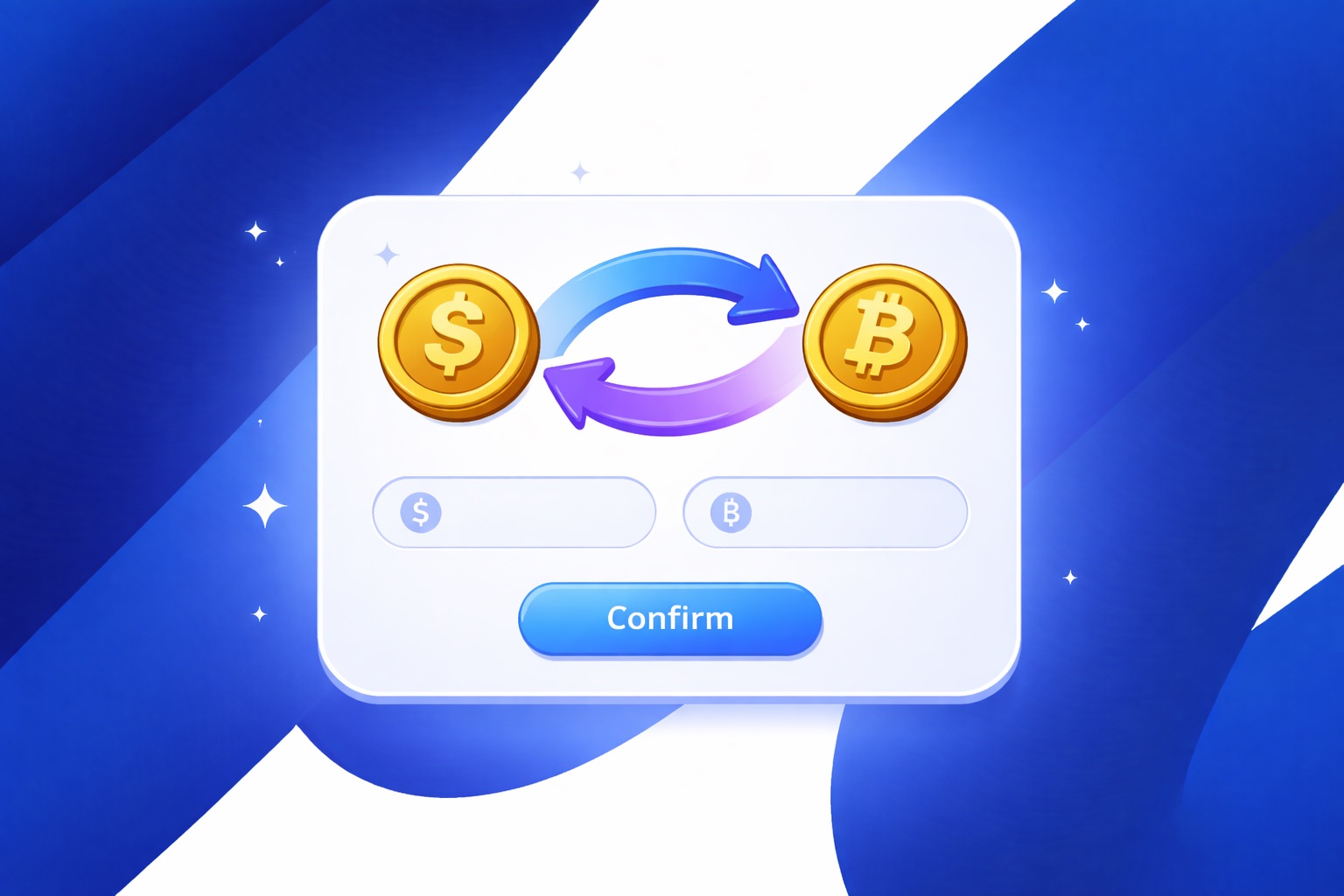 Fiat to crypto exchange on Guardarian