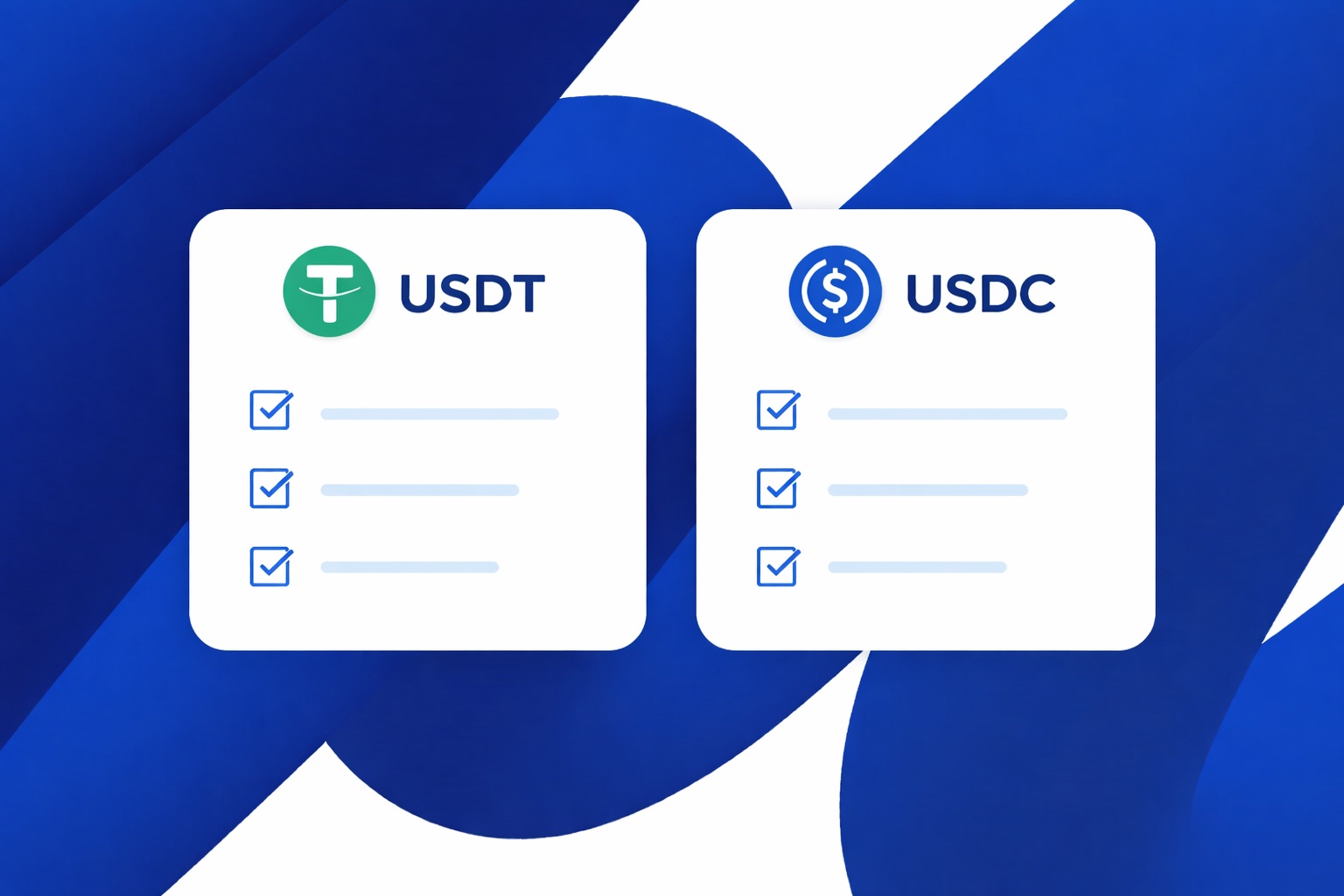USDT and USDC differencies