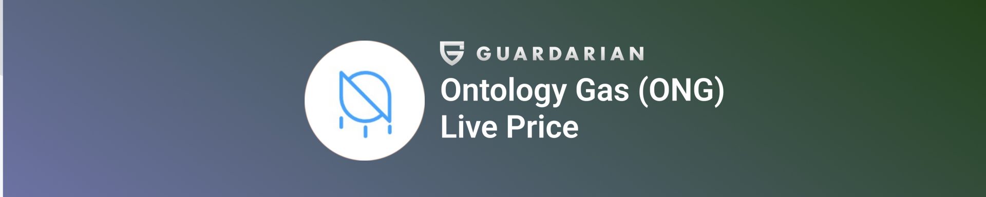 Ontology Gas (ONG) Price