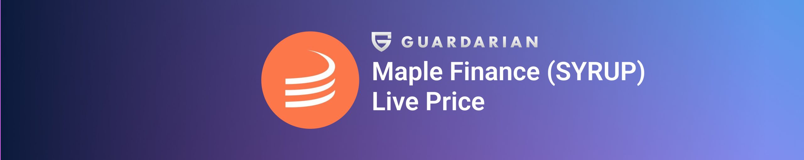 SYRUP Live Price cover