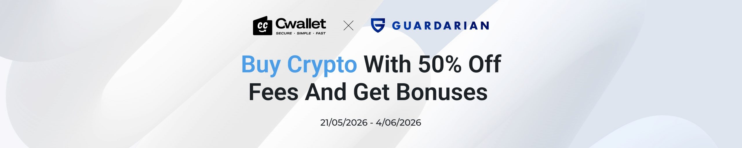 Cwallet and Guardarian promo cover