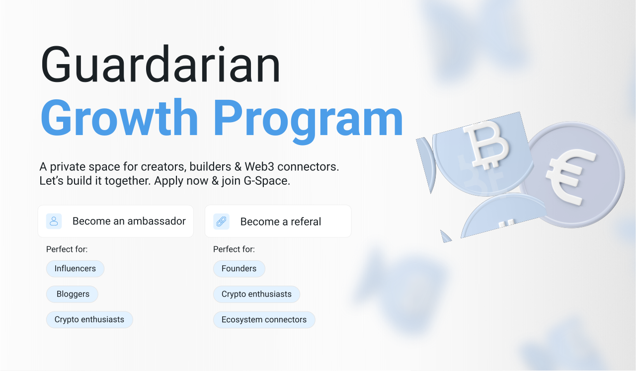 Guardarian Growth Program – Connect, Grow, and Earn in Web3 | Guardarian